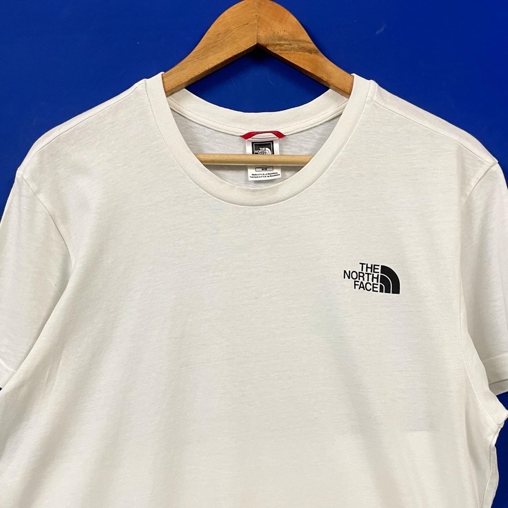 THE NORTH FACE AUTHENTIC WHITE CREW NECK T-SHIRT FOR MEN’S AND WOMEN’S - Picture 3 of 7